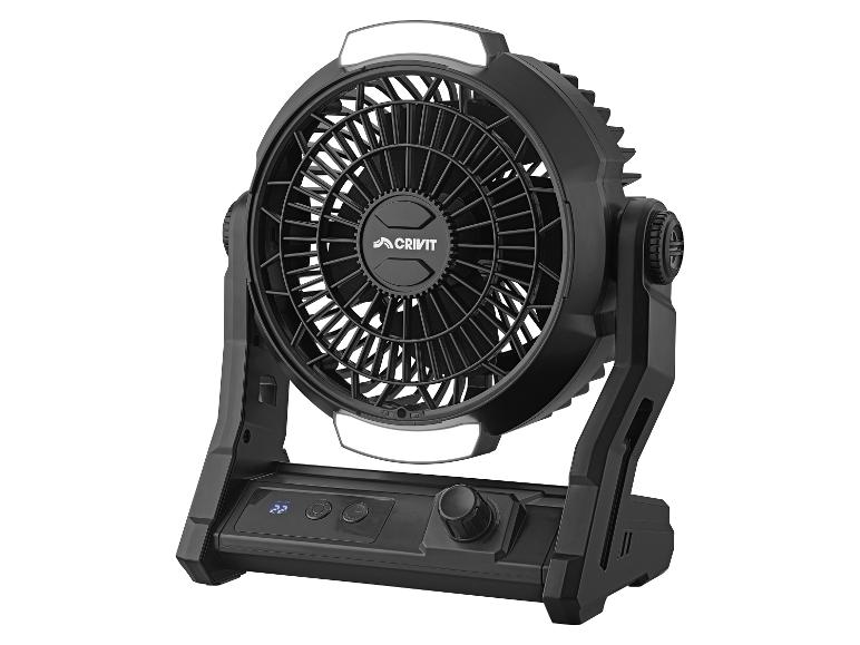 Crivit ventilator met geïntegreerde LED-verlichting.