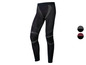 Zwarte sportleggings met grijze details.