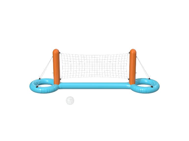 Opblaasbaar drijvend volleybalspel met bal.