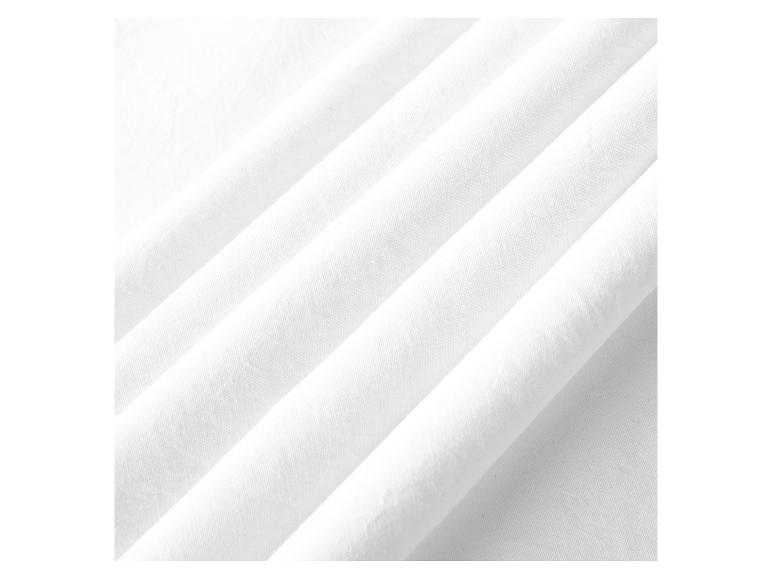 Witte stof, zachte textuur, perfect voor kleding.