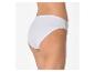 Witte katoenen dames slip, zijaanzicht.