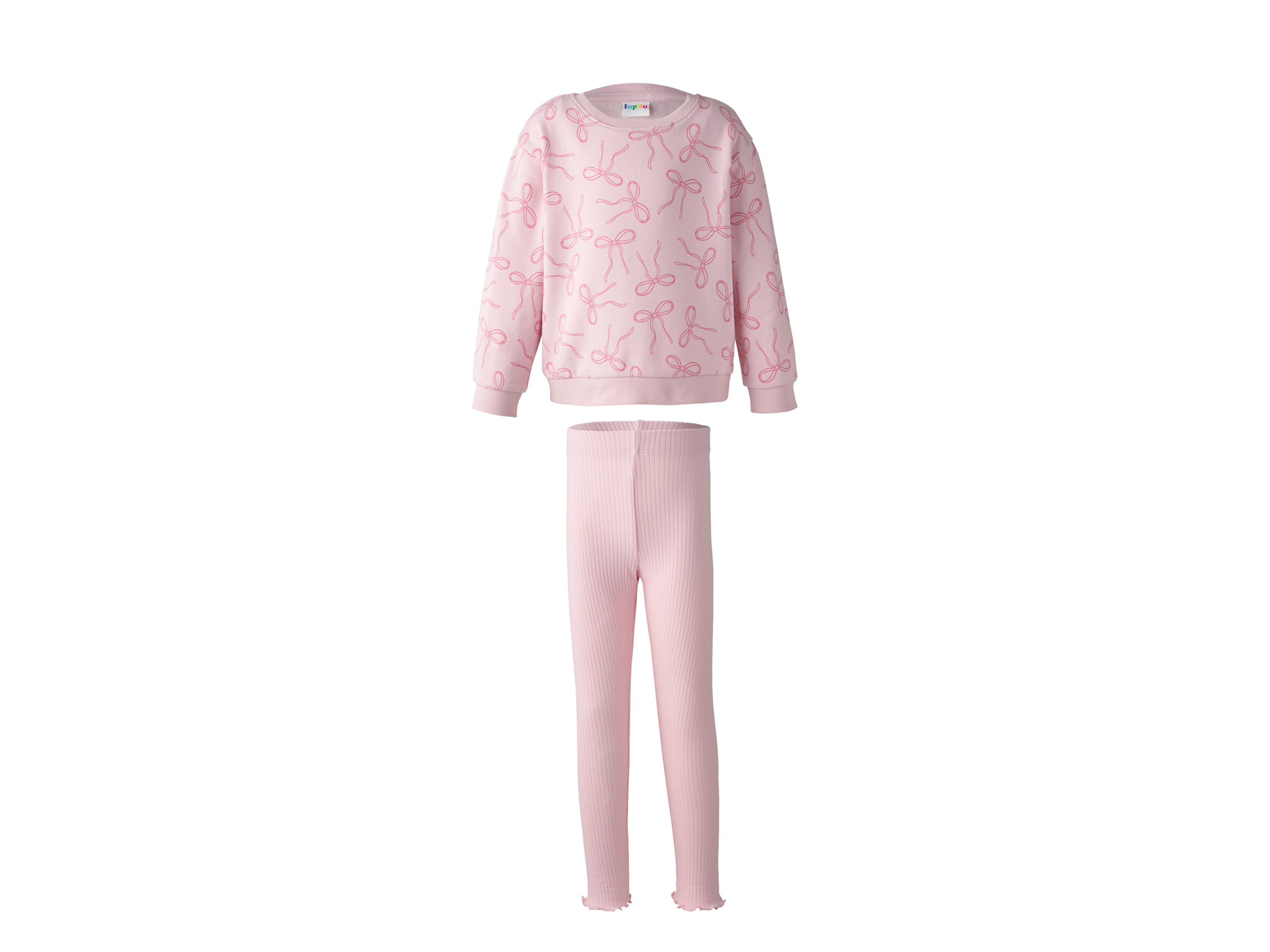 LUPILU Kinder kledingset 2-delig (Roze, 98/104)