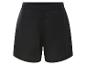 Eenvoudige zwarte sport shorts.