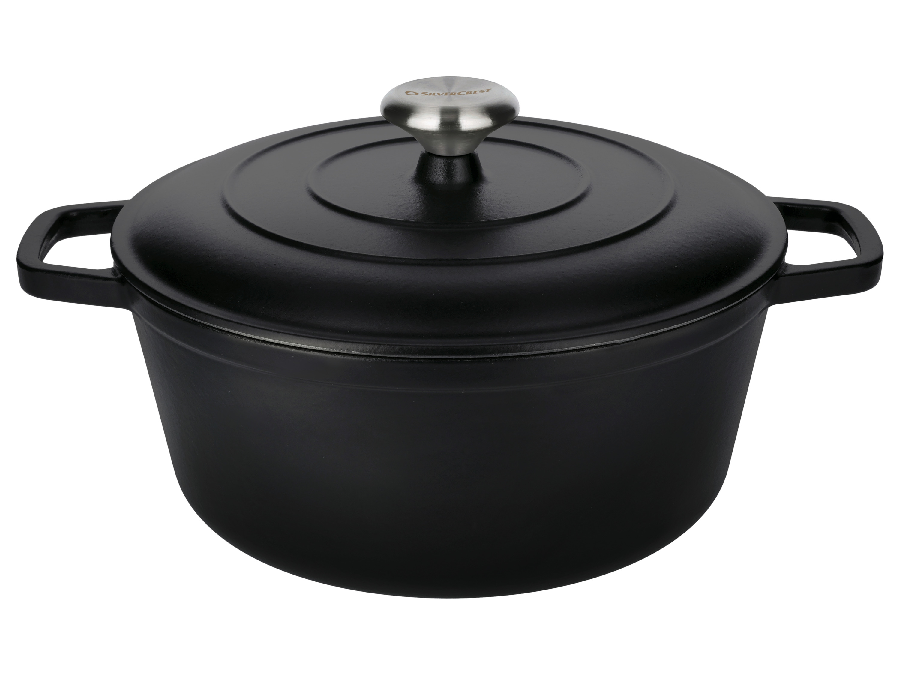 SILVERCREST Gietijzeren pan, Ø27 cm (Zwart)