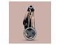 Ingeklapte BabyGo rose gouden buggy: elegant en compact design.