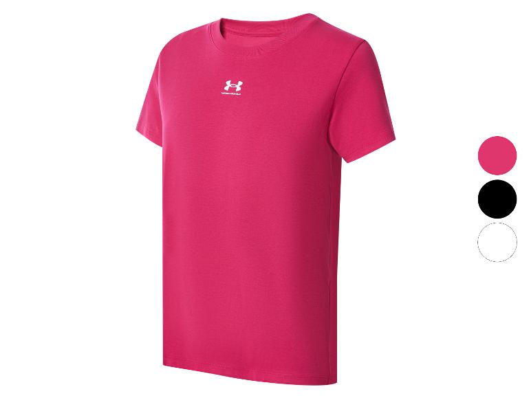 Roze Under Armour t-shirt met korte mouwen.