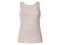 Dames beige mouwloze tanktop
