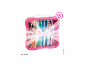 KLEIN Barbie vitrinekoffer met verlicht logo voor 4 poppen.