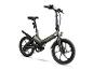SachsenRad opvouwbare e-bike in donkergrijs met groene accenten