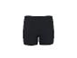 Zwarte sportshort voor dames, achterkant