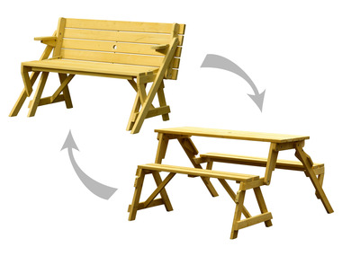 dobar 2-in-1 picknicktafel en bank