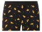 Zwarte boxershorts met een pizza-print.