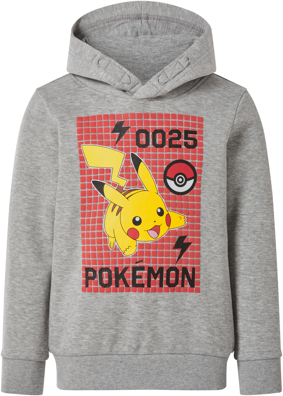 LUPILU Kinder hoodie Pokémon (Grijs, 110/116)