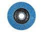 Blauwe lamellenschijf voor haakse slijper