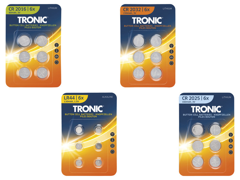 Ga naar volledige schermweergave: TRONIC® Knoopcelbatterijen - afbeelding 1