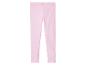 Lichtroze geribbelde leggings.