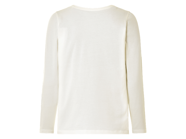 Wit lang mouw shirt voor kinderen.