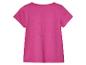 Roze meisjes t-shirt met korte mouwen.