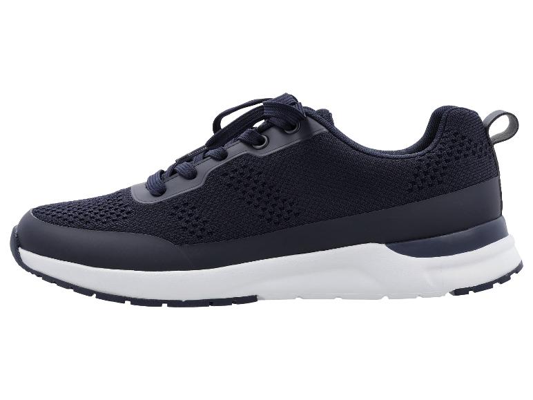 Donkerblauwe sportschoen met witte zool