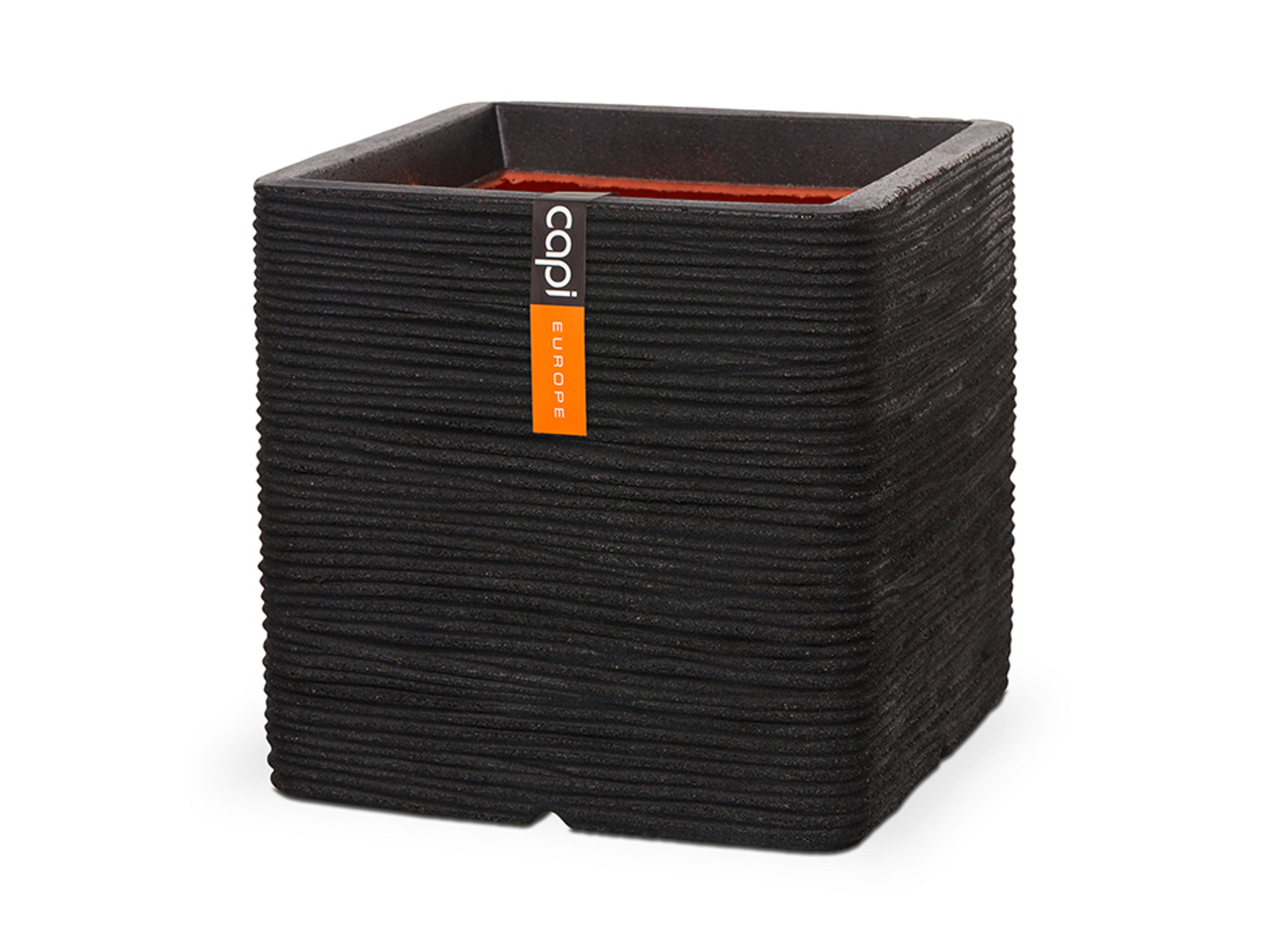 CAPI EUROPE Bloempot vierkant (40 x 40 x 40 cm, Zwart)