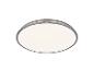 Ronde LED plafondlamp met zilveren rand