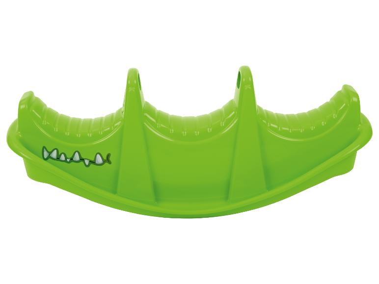 Groene kinderwipwap met krokodillenontwerp