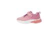 Roze sportschoenen voor meisjes met klittenbandsluiting en hartdetails.