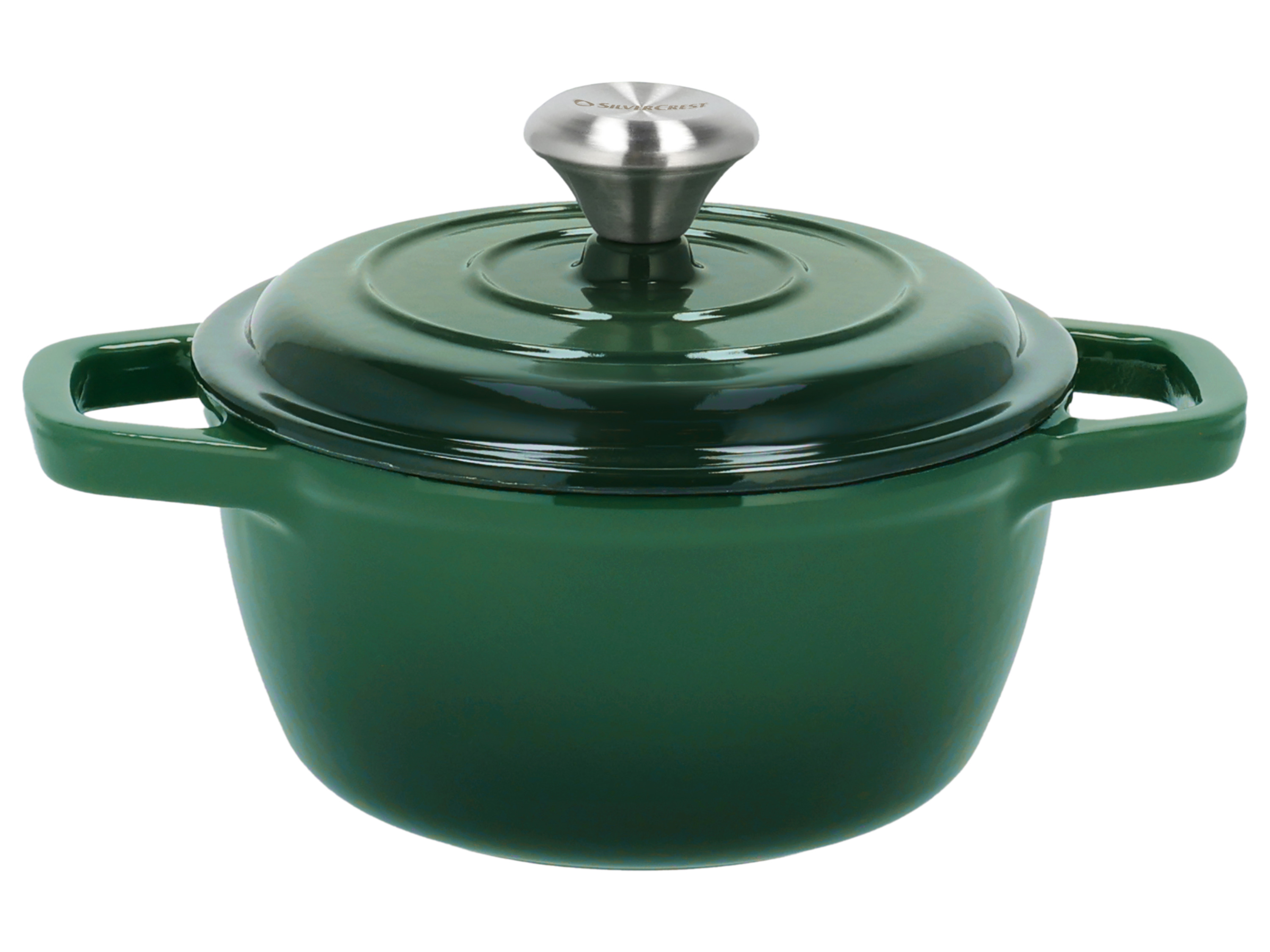 SILVERCREST Gietijzeren pan, Ø16 cm (Groen)