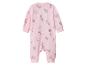 Roze babyromper met wilde dierenprint
