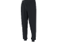 Zwarte joggingbroek voor heren, met trekkoord in de taille en elastische enkels.