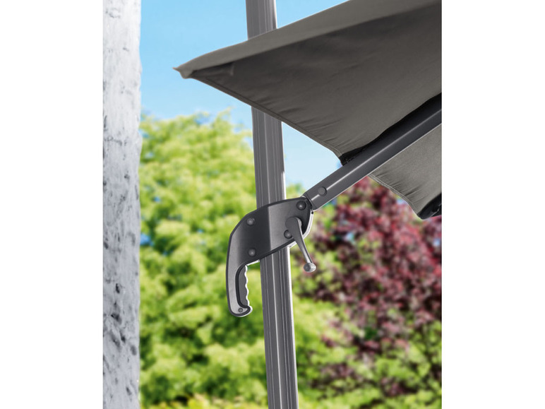 Ga naar volledige schermweergave: LIVARNO home Zwevende aluminium parasol - afbeelding 6