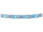 Blauwe LED-strip met circuits en elektronische componenten
