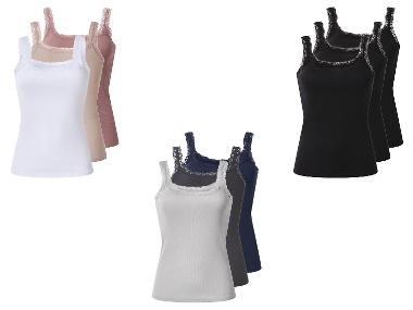 esmara® Set van 3 geribde dames tops
