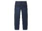 Donkerblauwe jeansbroek voor dames.