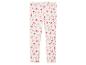 Witte leggings met roze vlinderprint