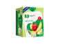 Doos met 6 zakjes appel-banaanpuree voor kinderen vanaf 1 jaar.