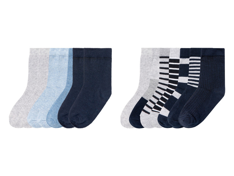 Ga naar volledige schermweergave: lupilu® Peuters jongens sokken, 7 paar, met hoog gehalte aan bio-katoen - afbeelding 1