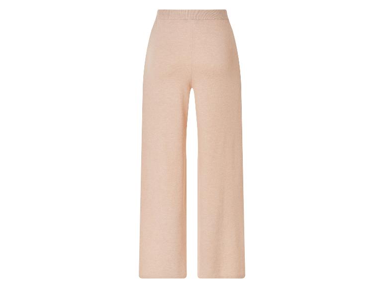 Beige broek met wijde pijpen