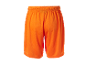 Oranje sport shorts.