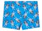 Blauwe kinderzwemshort met cartoonfigurenprint