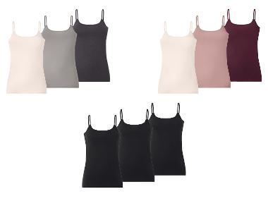 ESMARA® Set van 3 dames spaghettitops