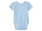Lichtblauwe baby romper met korte mouwen