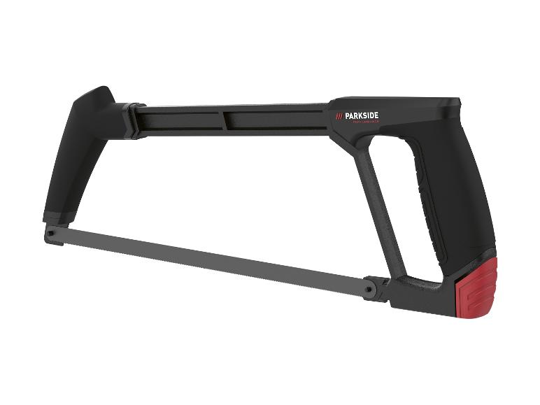 Parkside Performance metaalzaag: blad en ergonomische handgreep.