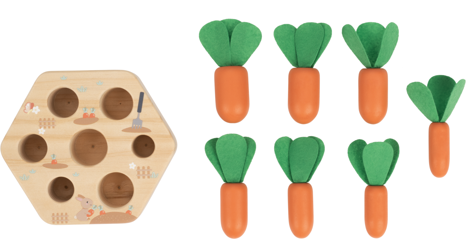 LUPILU Houten Montessori speelgoed (Worteloogst)