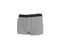 Grijze heren boxershort met een zwarte elastische tailleband.
