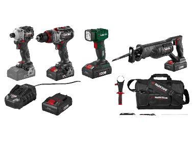 PARKSIDE PERFORMANCE® Accu-gereedschapset 20 V met 2 accu's en oplader