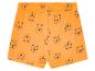 Oranje korte broek met tijgerprint voor baby's.