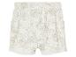 Kinder shorts met lichtbeige tropische print.
