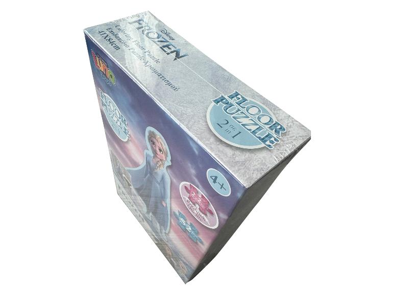 Een Frozen vloerpuzzel met Elsa, geschikt voor kinderen vanaf 4 jaar.