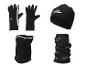 CRIVIT hardloophandschoenen, muts en nekwarmer in zwart.